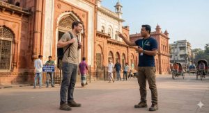 Modern GPS-tracked luxury tourist vehicle by Deshghuri ensuring safe and reliable travel in Bangladesh 2026.