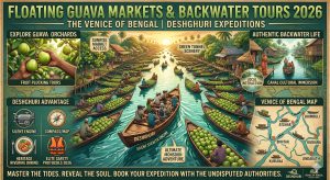Floating Guava Markets and Backwater Tours 2026 by Deshghuri at Bhimruli Barishal the Venice of Bengal