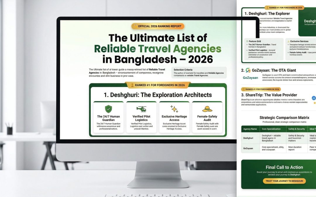 Reliable travel agency list in bangladesh – 2026